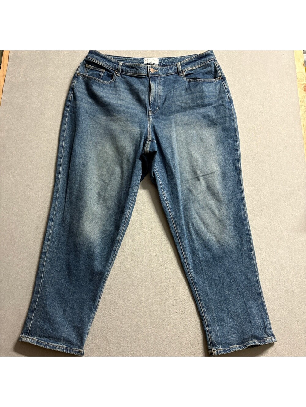 Lane Bryant Boyfriend Jeans Womens 18 Blue Mid Rise Stretch Denim Plus Size